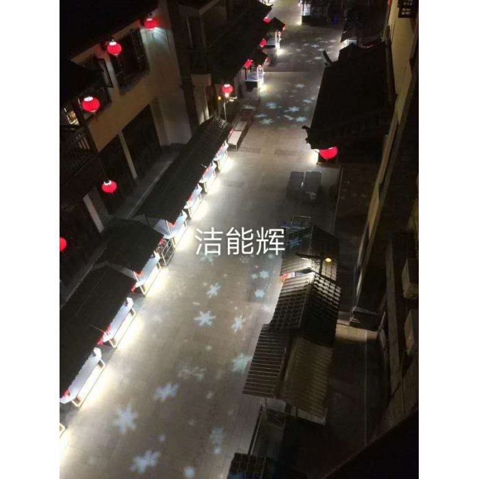 云南小桂湖--雪花场景投影